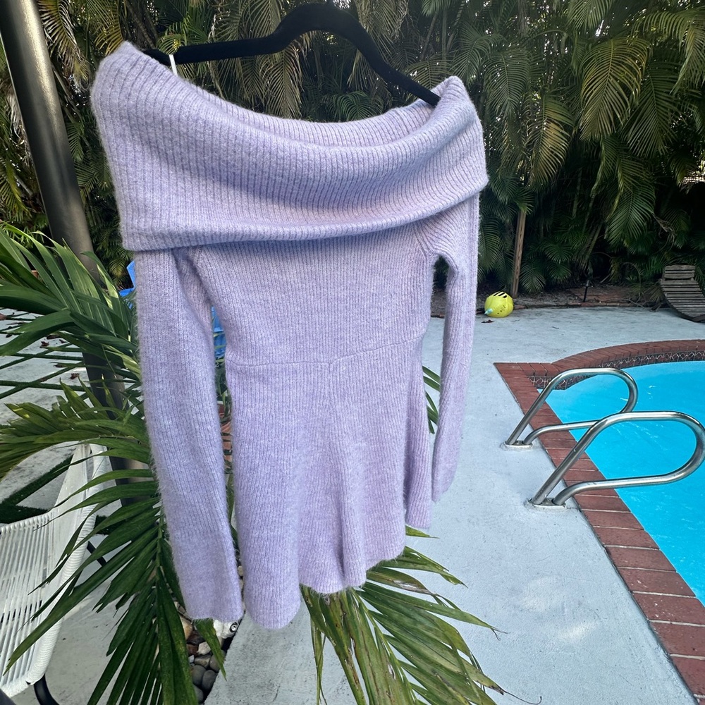 Urban outfitters Grace off shoulder sweater romper